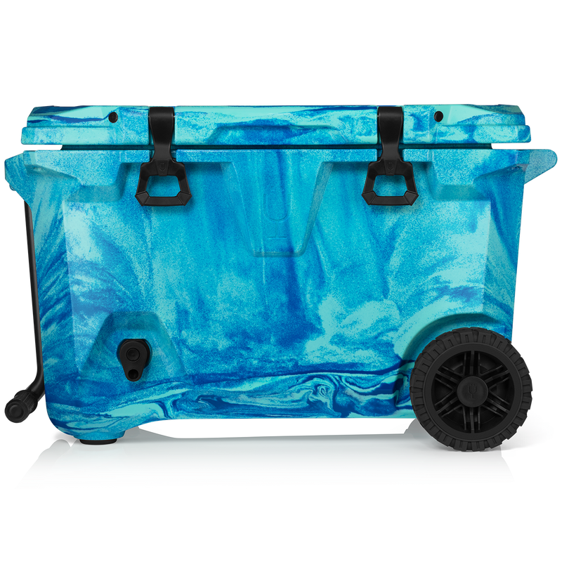 BrüTank 55-Quart Rolling Cooler | Ocean Swirl Y6