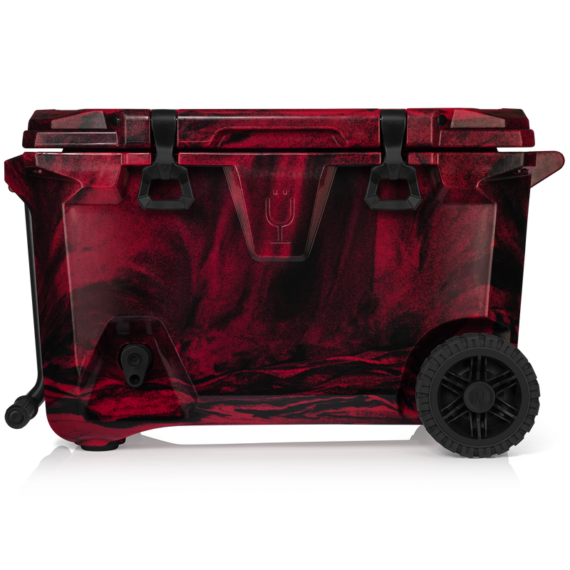 BrüTank 55-Quart Rolling Cooler | Red & Black Swirl V2