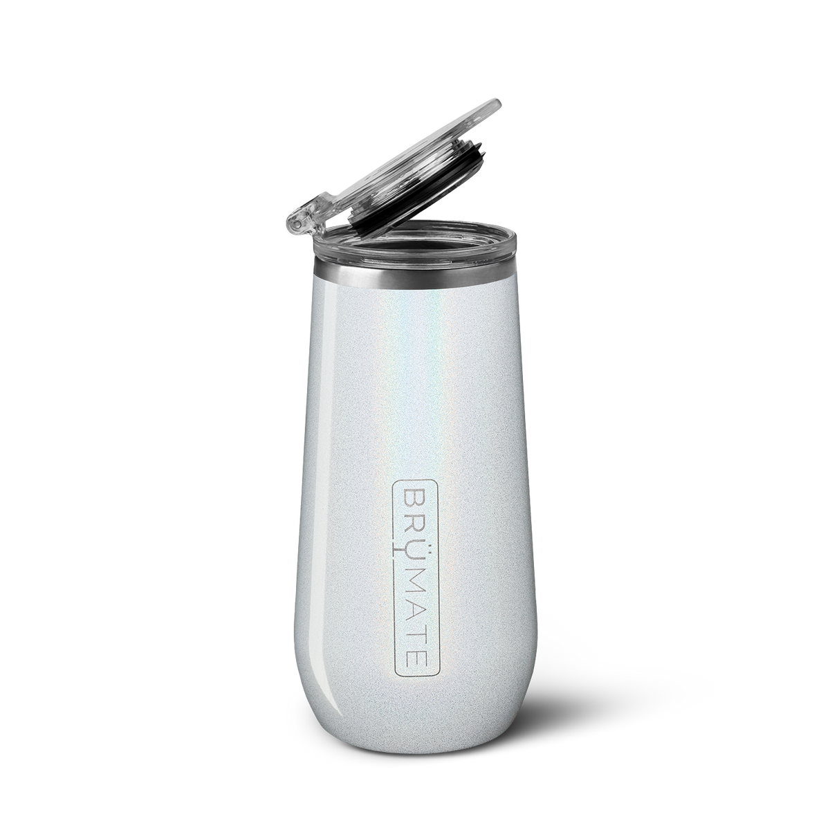 Champagne Flute | Glitter White | 12oz